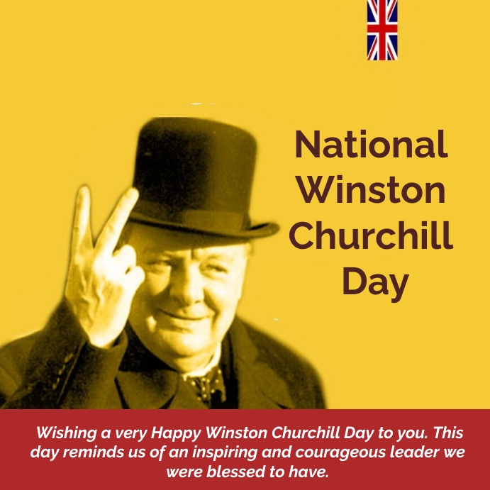 national winston churchill day Template | PosterMyWall