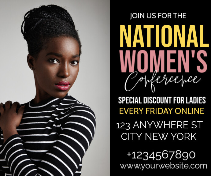 National women's conference Medium Rectangle template