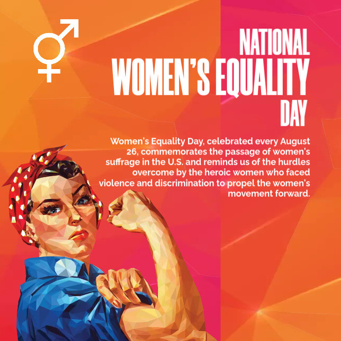 National Women's Equality Day Instagram Post Template | PosterMyWall