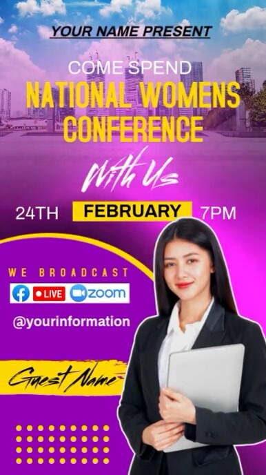 National WomenConfernce Instagram Story template