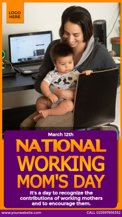 National Working Mom's Day Instagram Story template