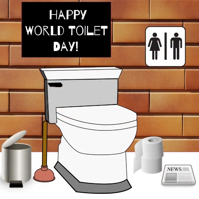 National world toilet day Message Instagram template