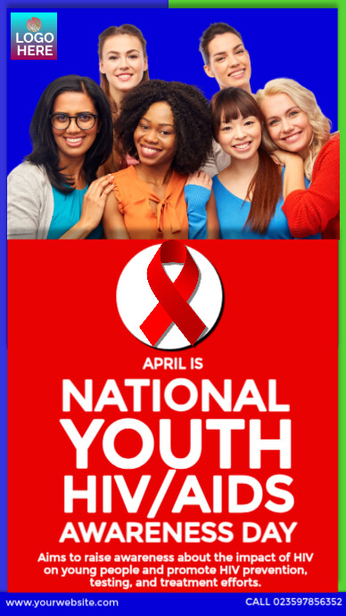 Copy of National Youth HIV/AIDS Awareness Day Ad | PosterMyWall