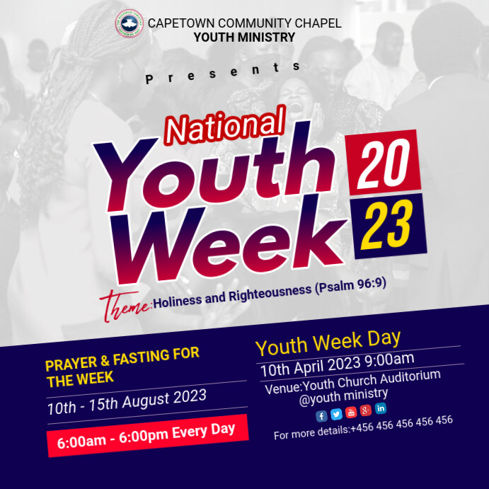 National youth week flyer design template PosterMyWall National youth week flyer design template PosterMyWall