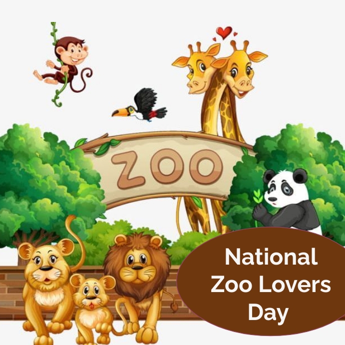 national zoo lovers day Template PosterMyWall