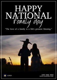 Nationl family day A4 template