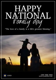 Nationl family day A4 template