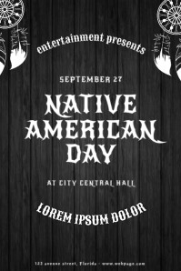 Native American Day Flyer Template | PosterMyWall