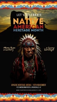 Native American Heritage Month Ad Instagram Reel template