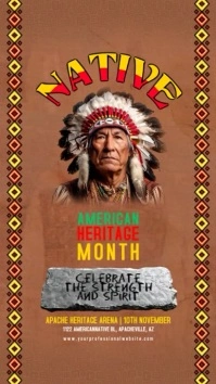 Native American Heritage Month Ad Reel de Instagram template
