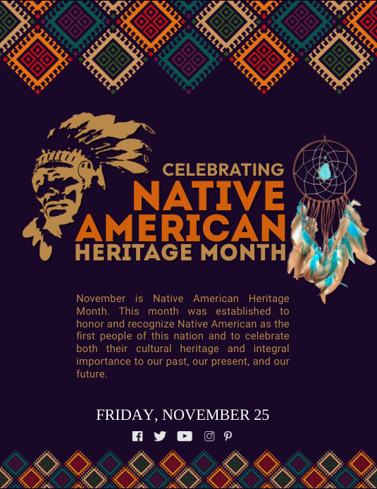 Native American Heritage Month Template | PosterMyWall