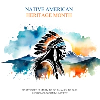Native American Heritage Month Square (1:1) template