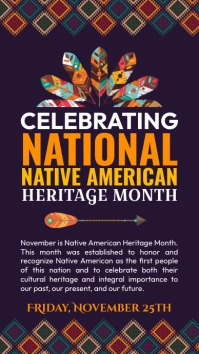 Native American Heritage Month Instagram Story template