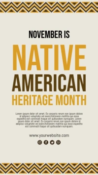 Native American Heritage Month Instagram Story template