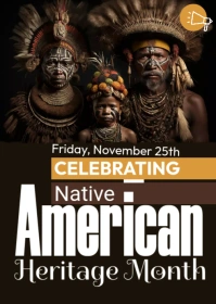 Native American Heritage Month A6 template