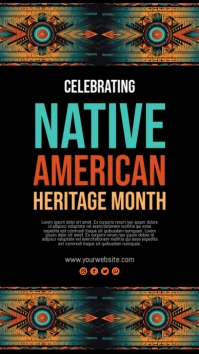 Native American Heritage Month История на Instagram template