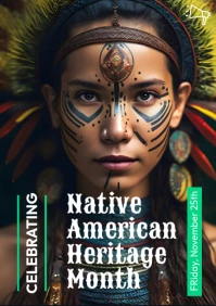 Native American Heritage Month A1 template