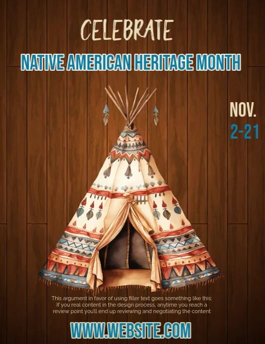Native American Heritage Month Template | PosterMyWall