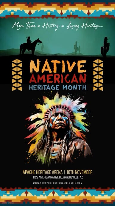 Native American Heritage Month Flyer Ad Template | PosterMyWall