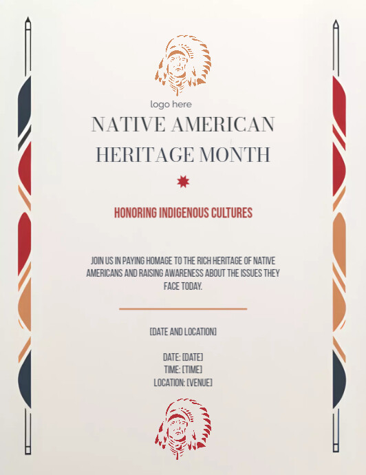 Native American Heritage Month Flyer Template | PosterMyWall