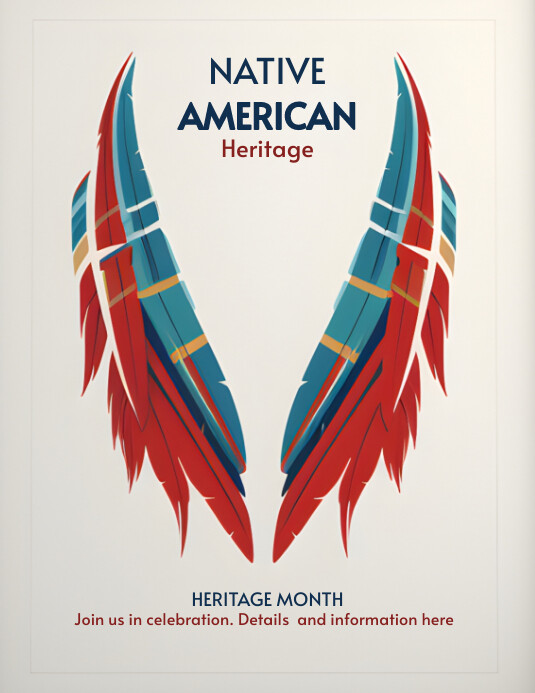 Plantilla de Native American Heritage Month Flyer | PosterMyWall