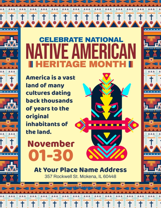 Native American Heritage Month Flyer Template | PosterMyWall