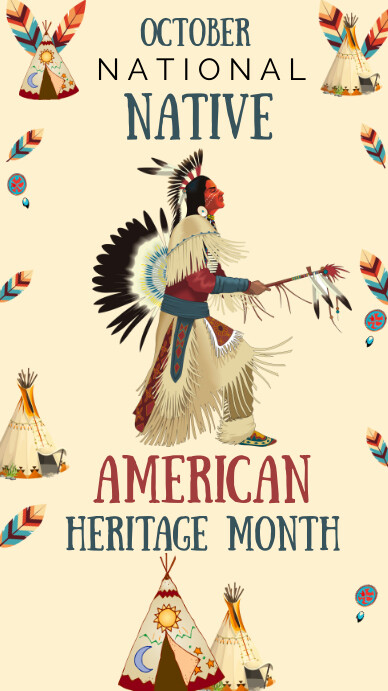 Real Native Poster Plantilla de native american heritage poster | PosterMyWall