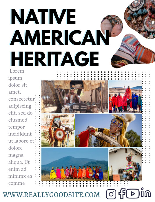 Modèle Native American Heritage poster | PosterMyWall