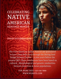 NATIVE AMERICAN MONTH FLYER Template | PosterMyWall