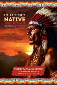 Native American Video Poster Template