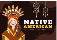 Native Americans' heritage Day A4 template