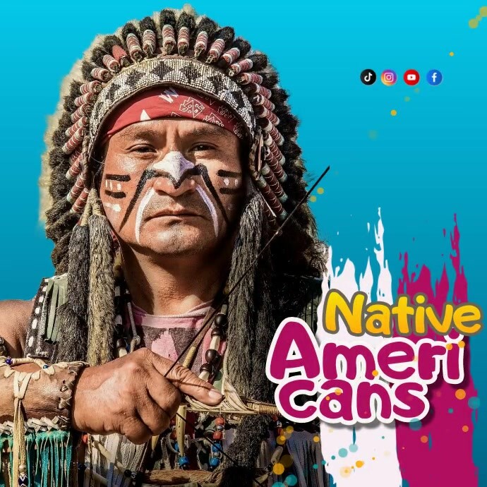 Native Americans' Day Instagram Post template