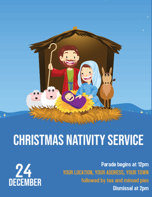 Nativity Performance Logo Nativity children’s performance Template | PosterMyWall