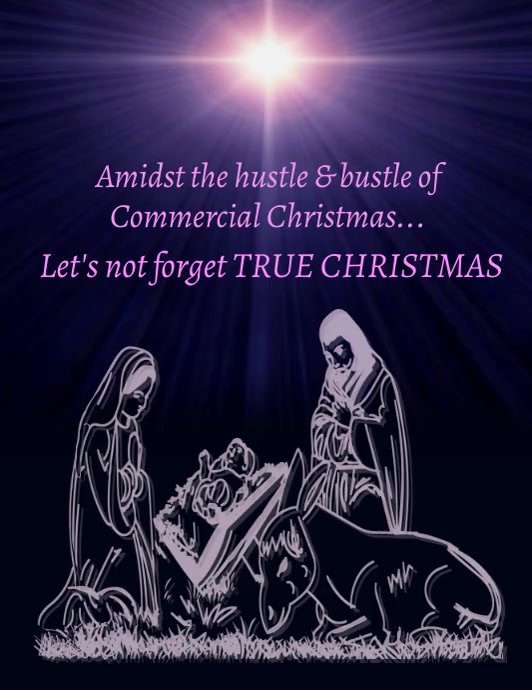 Nativity Message Nativity Video Message Template | PosterMyWall