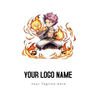 Natsu Dragneel Erza Scarlet Gray Fullbuster Wendy Marvell Lucy Heartfilia Logo template