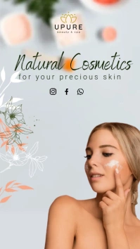 natural cosmetics Instagram Story template