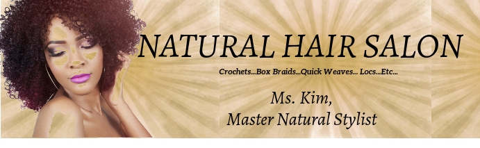 Natural Hair Salon LinkedIn-omslagfoto voor loopbaan template