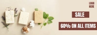 Natural Handmade Soap Bars On Sale Template Facebook Cover Photo