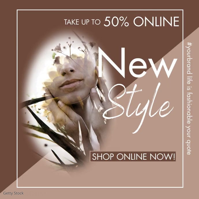 Natural Modern Fashion Clothing Sale Ad Template | PosterMyWall