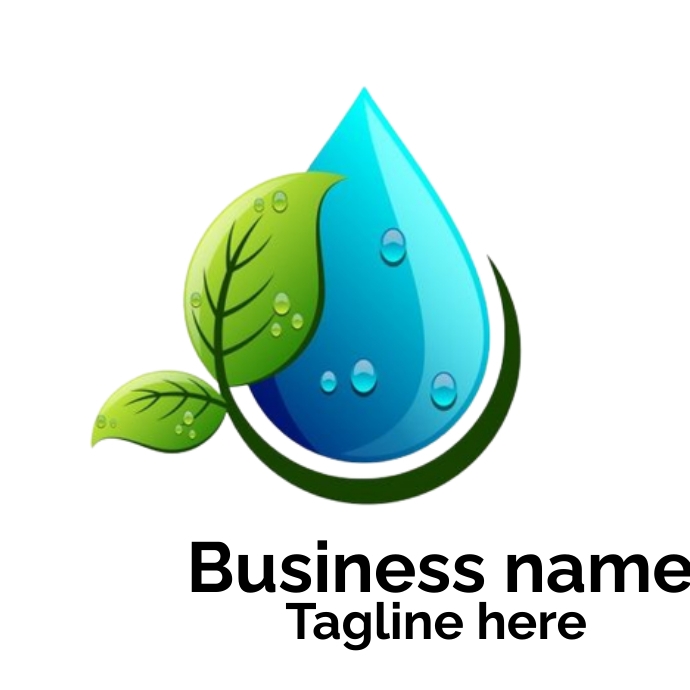 natural oil logo Logótipo template