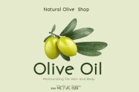 Natural Olive Oil Label Template
