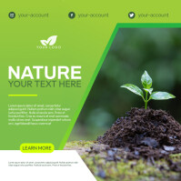 Nature-enviroment flyer-template Instagram Post