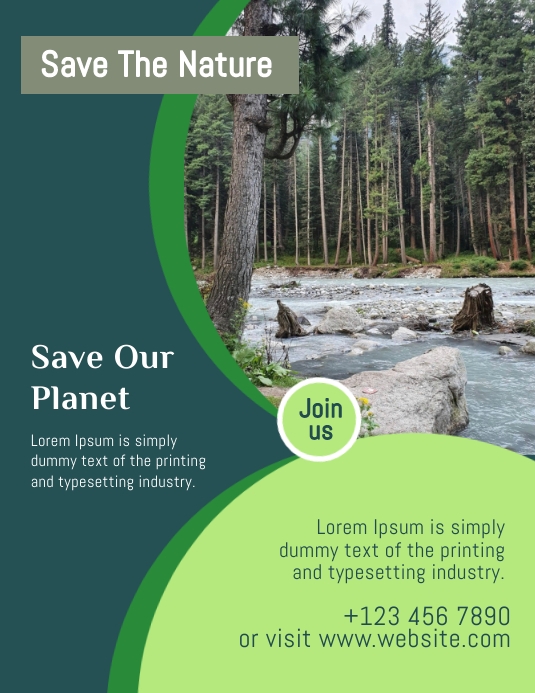 NATURE FLYER DESIGN template