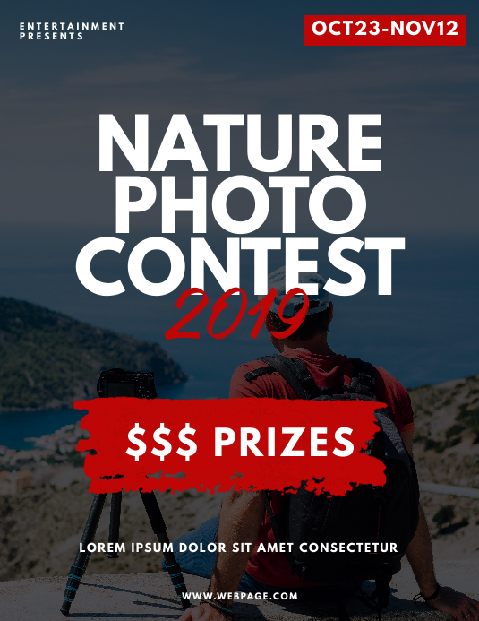 Nature Photo Contest Flyer Design Template Postermywall