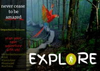 nature, postcards, hiking, trails, parks Cartolina template