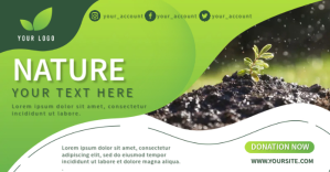 Nature Product Brochure Gambar Bersama Facebook template