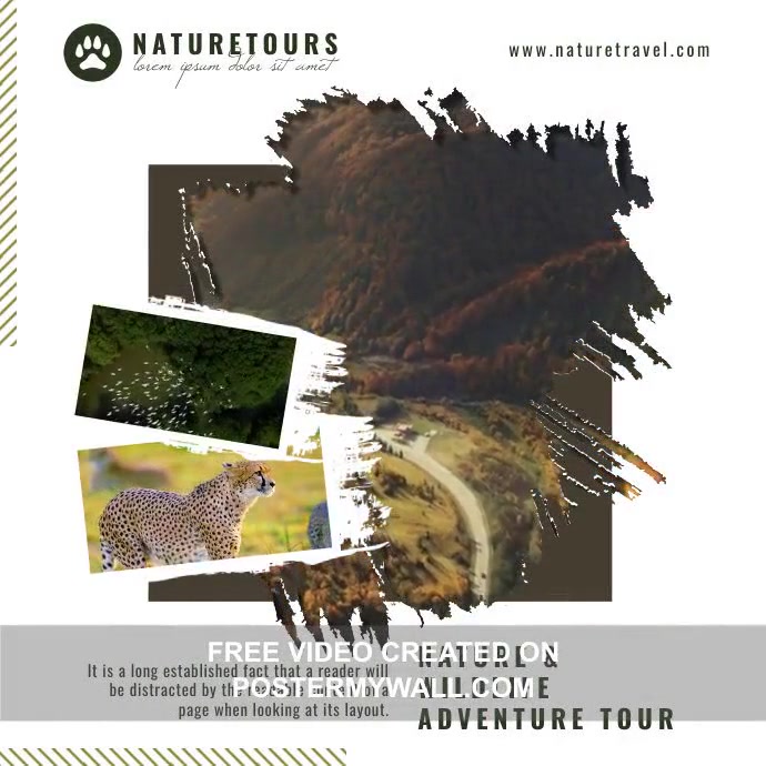 Nature Tours Video Instagram Post template