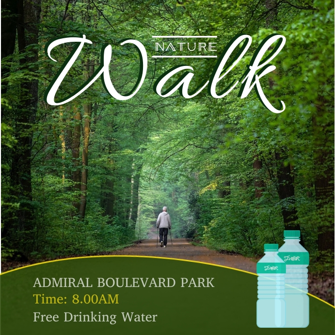 Nature Walk Poster Template | PosterMyWall