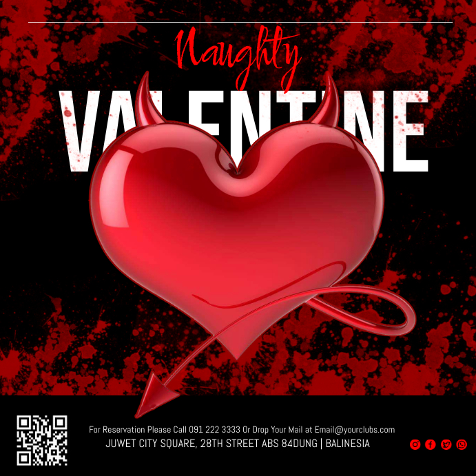 Naughty Valentine's Card Template | PosterMyWall