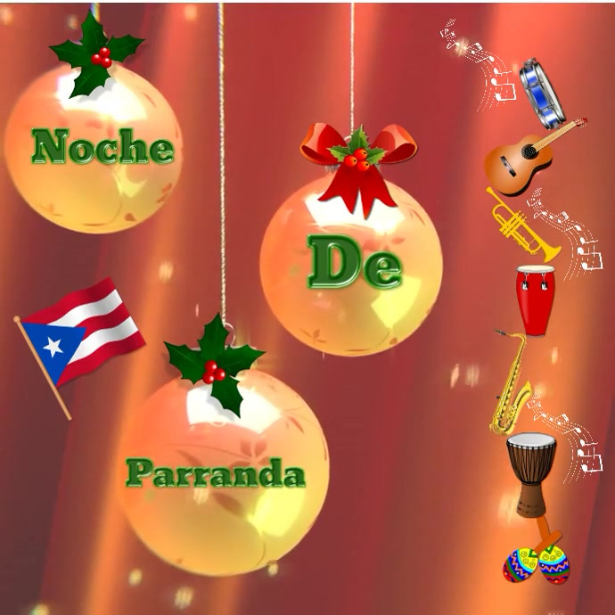 navidad/Puerto Rico/parranda/christmas party Template | PosterMyWall